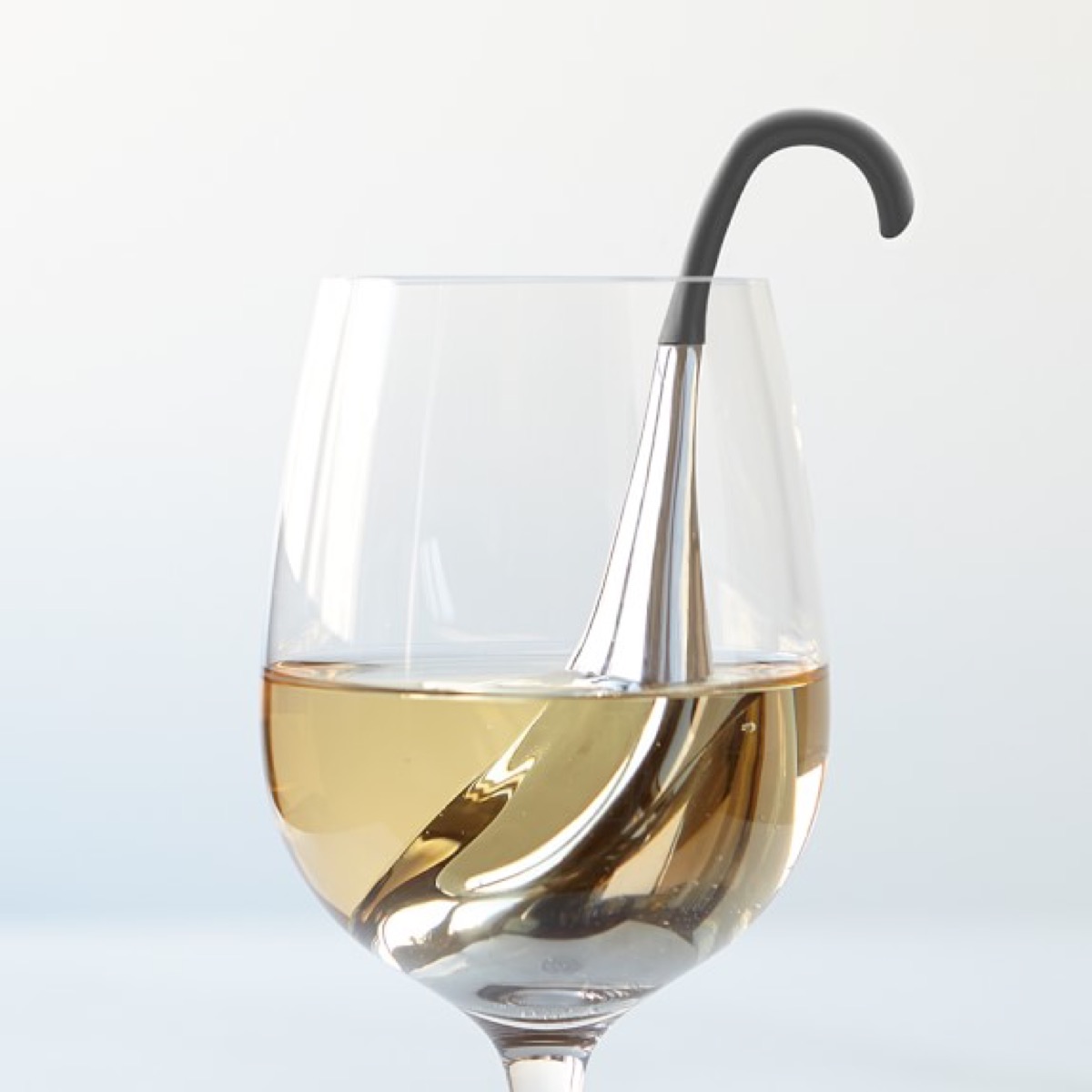 wine chilling wand in glass