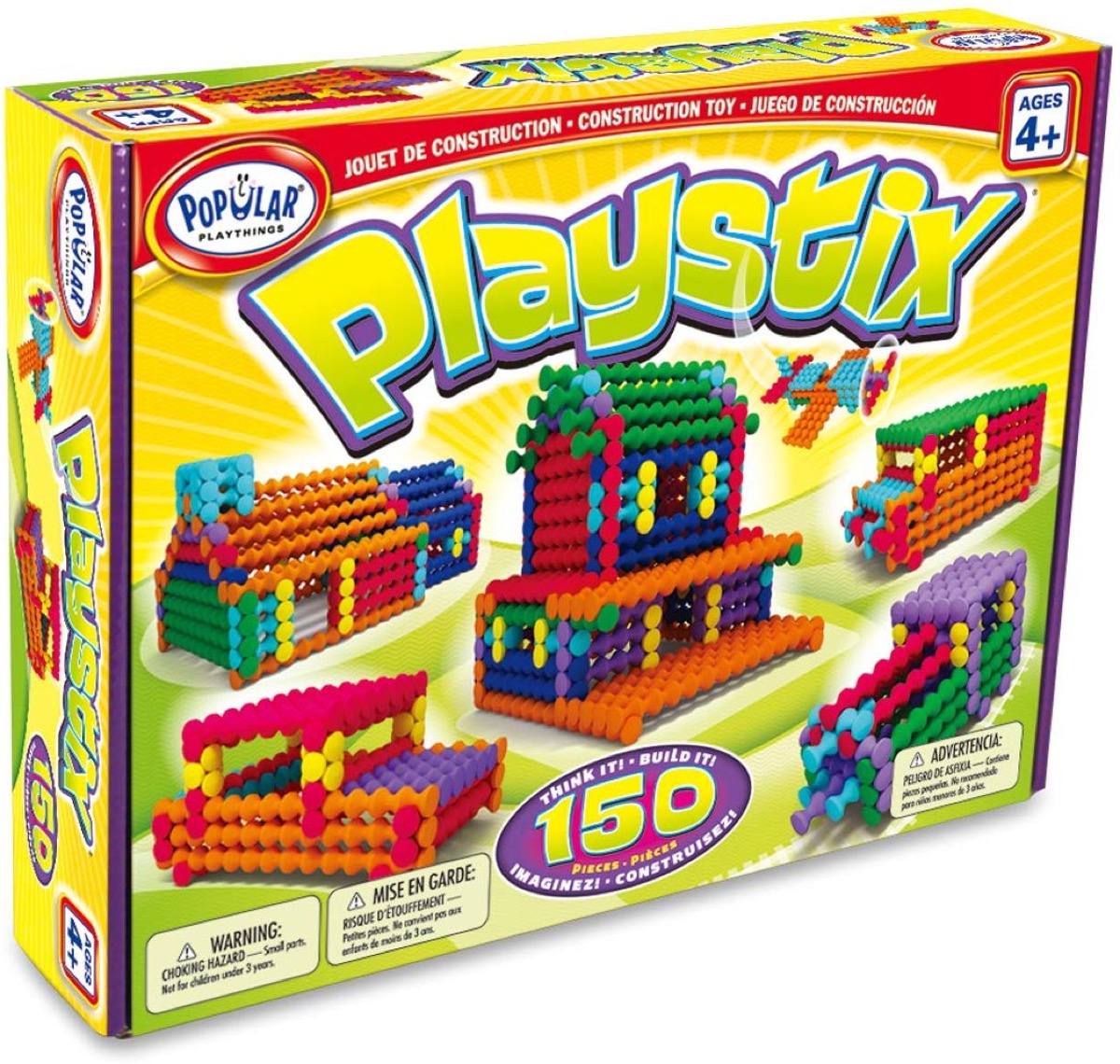 yellow box of playstix toys