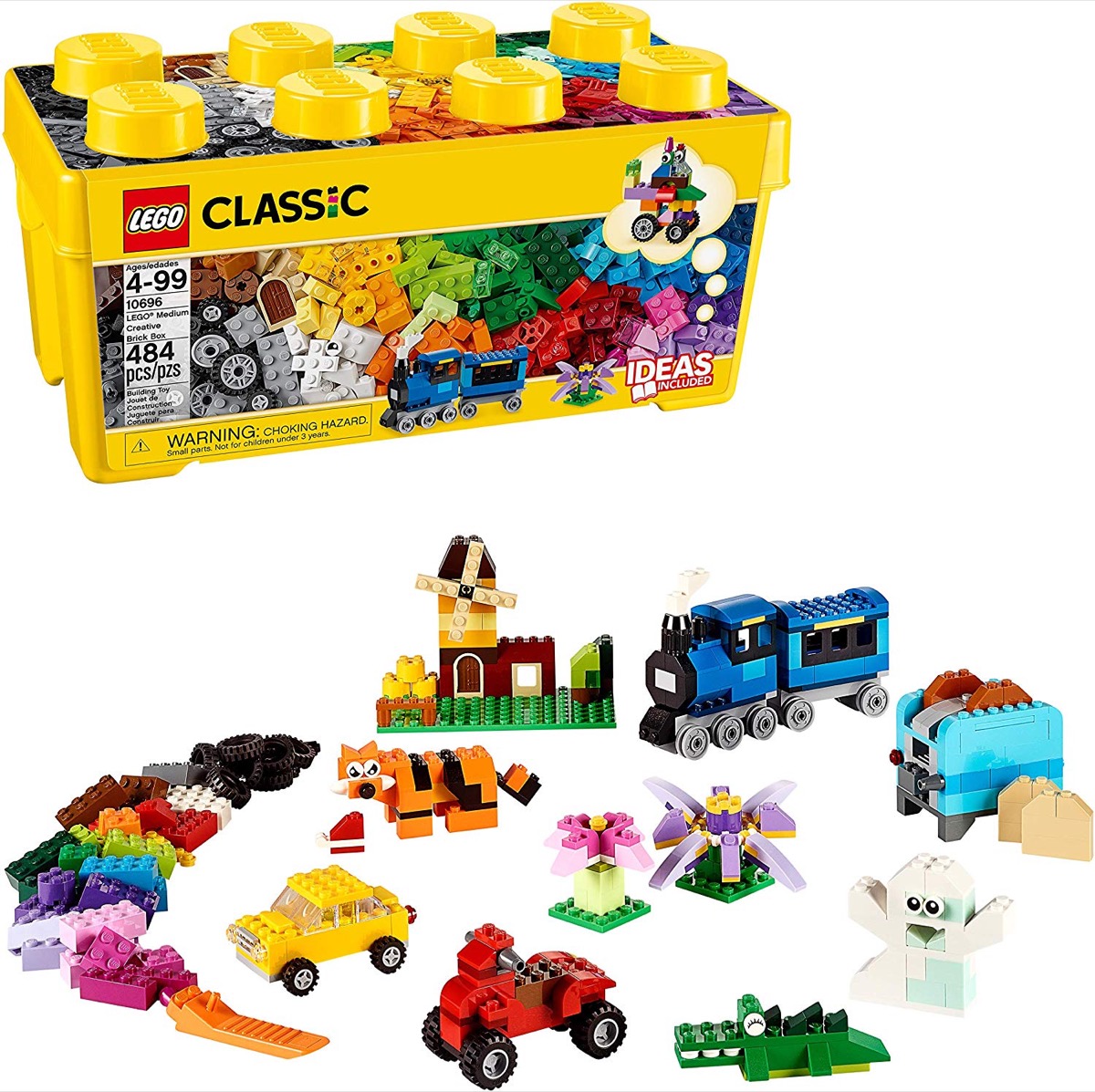 LEGO set with yellow box