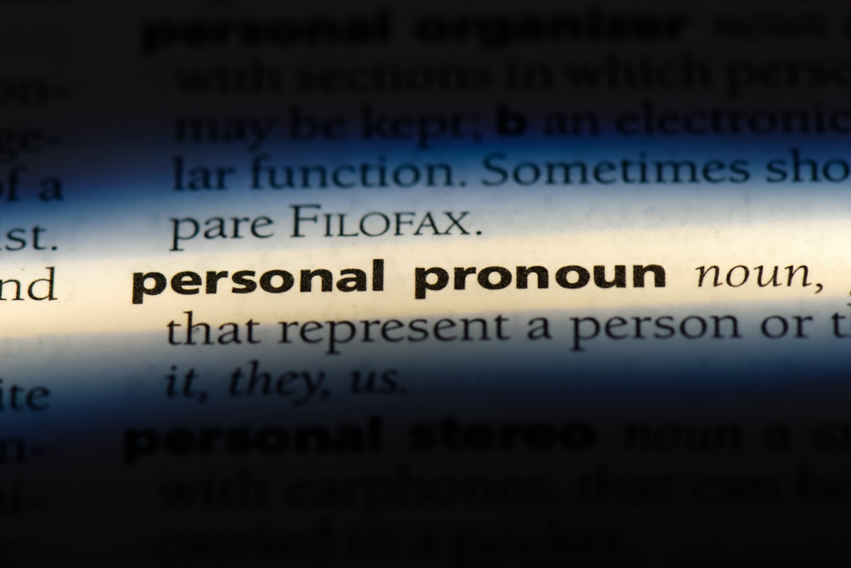 Personal pronouns definition