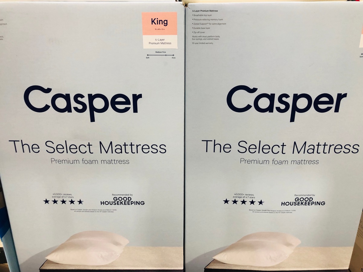 boxed mattresses casper brand