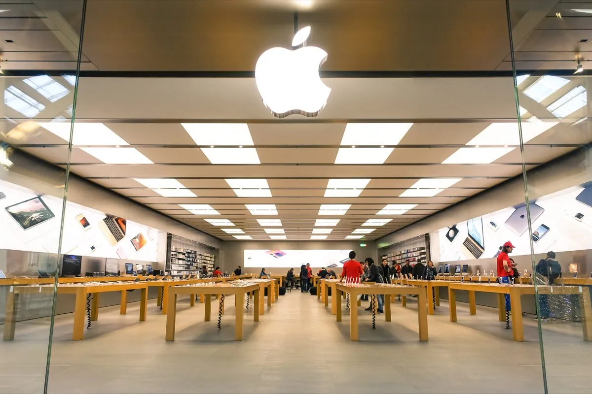 exterior of an apple store