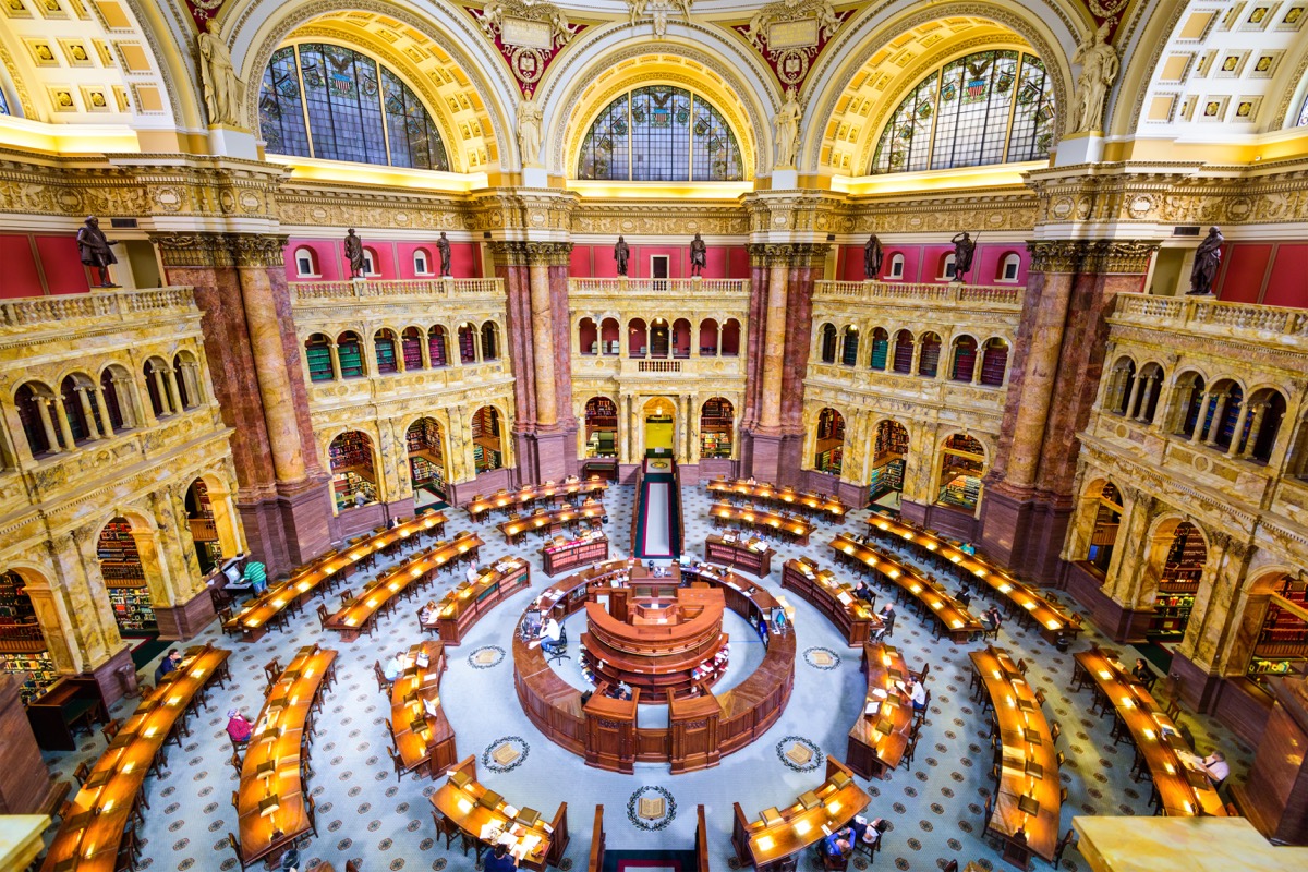 interior of the library of congress