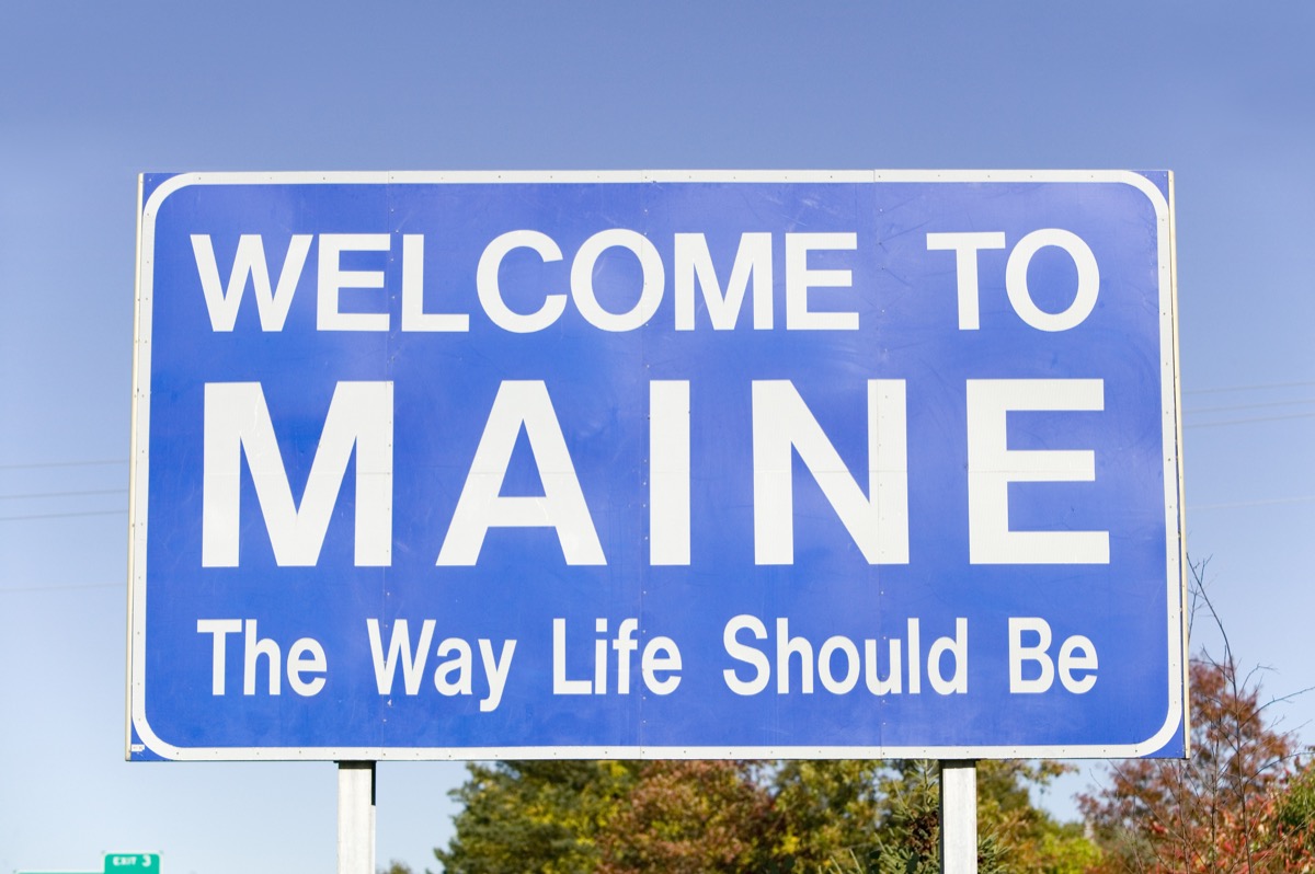 maine state sign