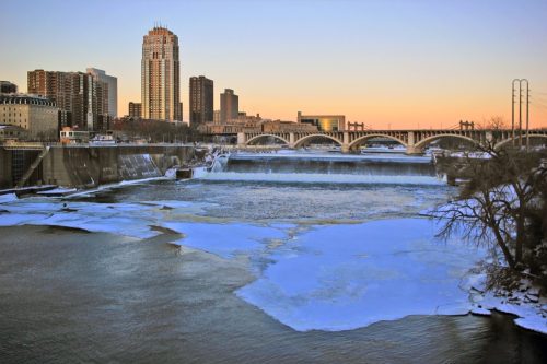 Minneapolis Minnesota in the winter