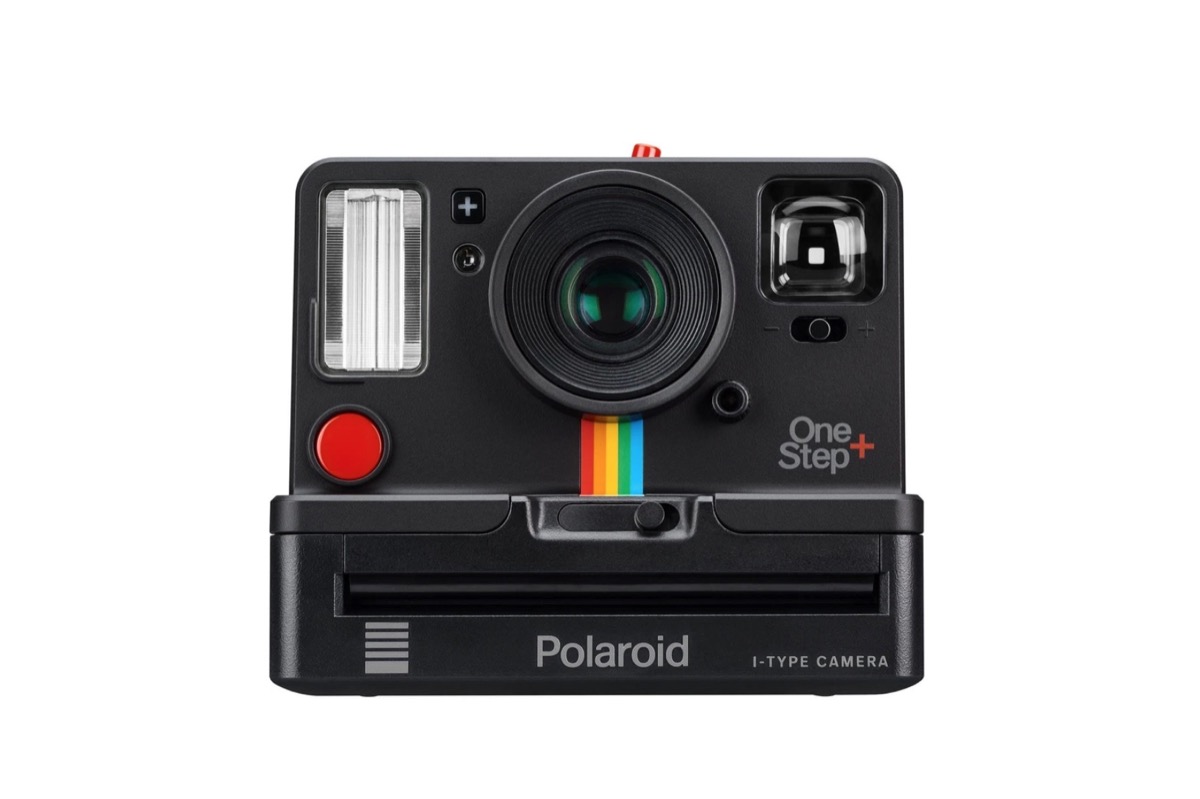 black polaroid camera