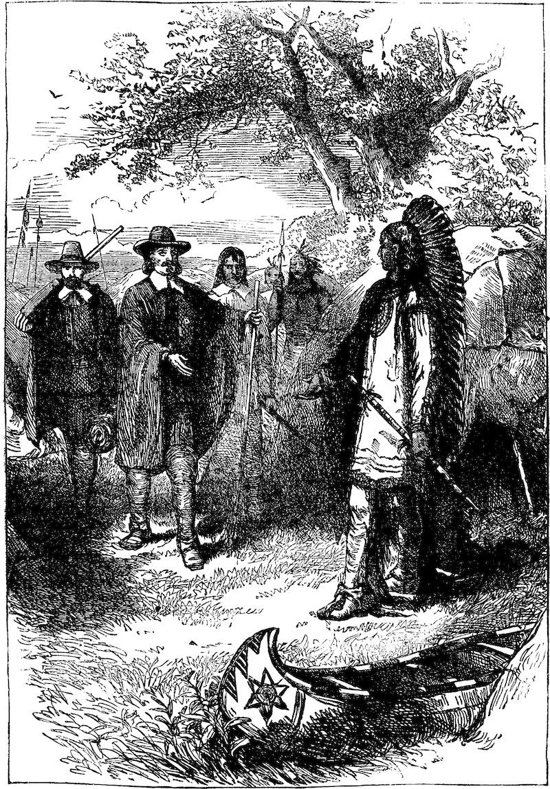 The relationship of Pilgrims and Native Americans.