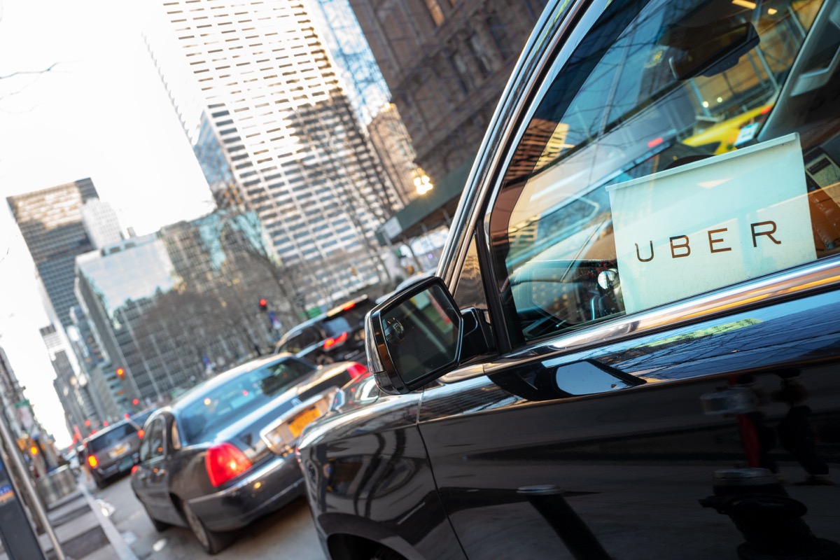 an uber car in new york city