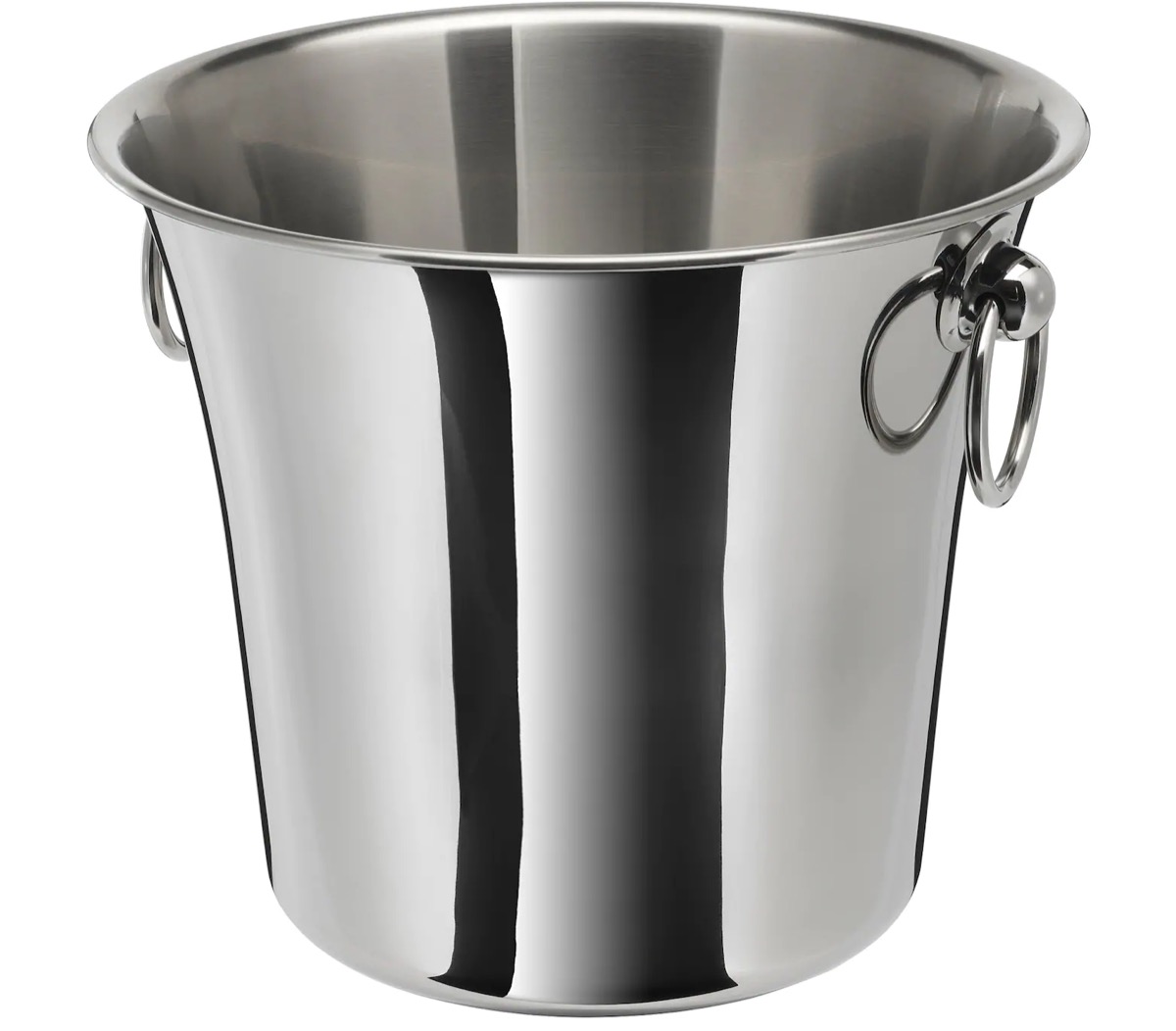 silver toned wine bucket