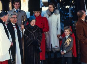 British Royal Family after Christmas services in 1985