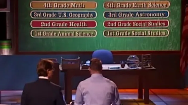 Are You Smarter Than a Fifth Grader game board