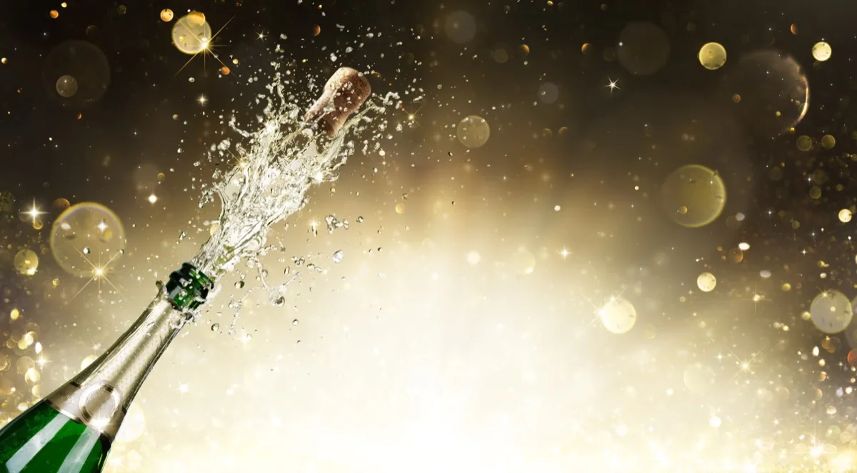 champagne explosion