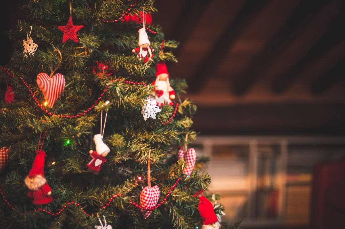 christmas tree and christmas decorations