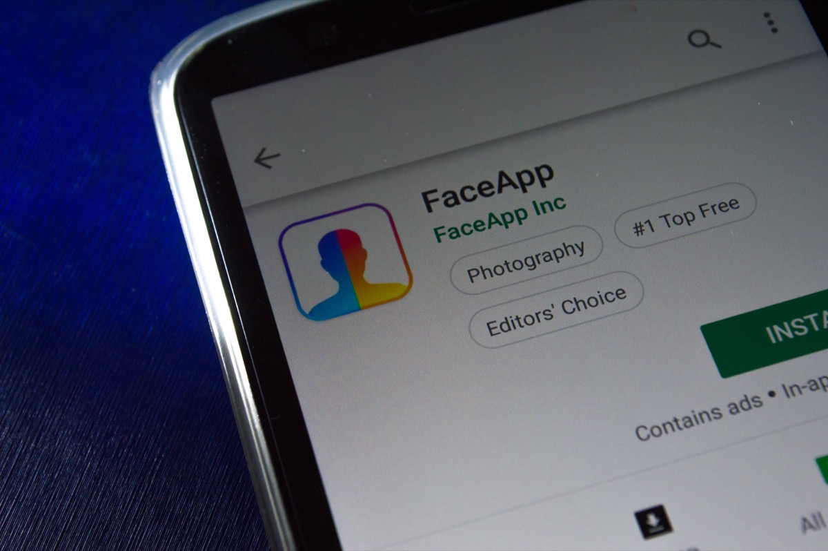 faceapp on phone