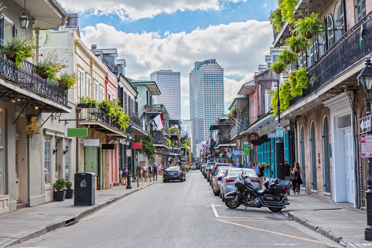iStock. royal street in new orleans. 