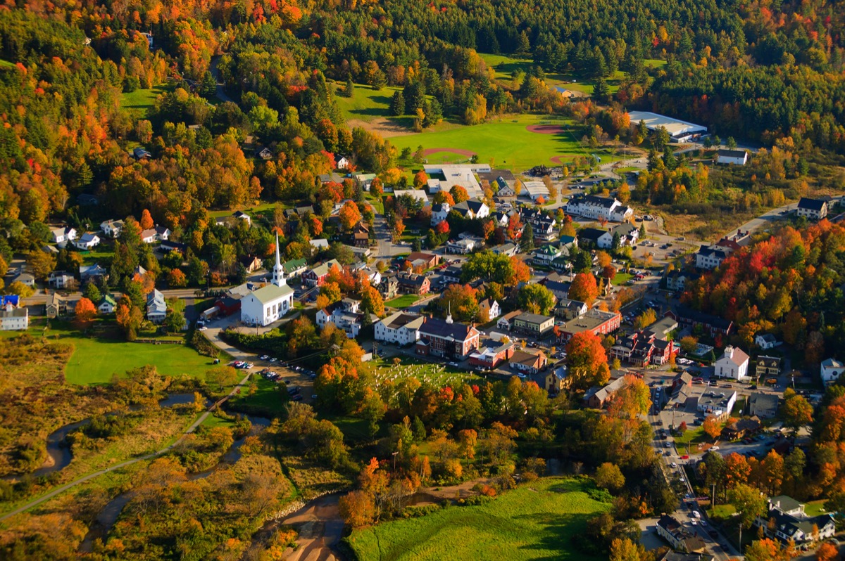 charming town in the fall