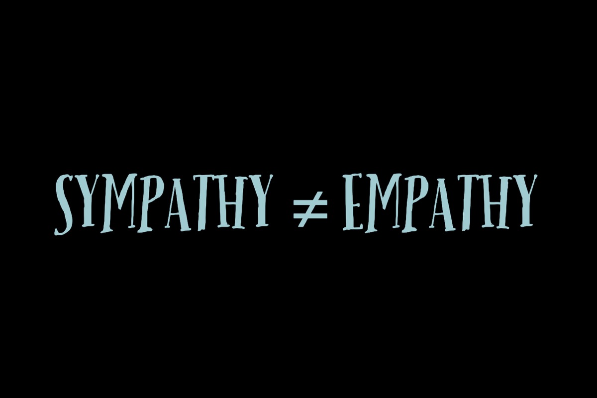Sympathy and empathy are not synonyms