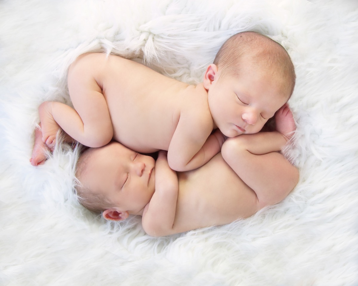 twin newborn babies