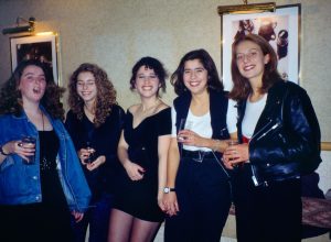 teenage girls at a party in the 1990s