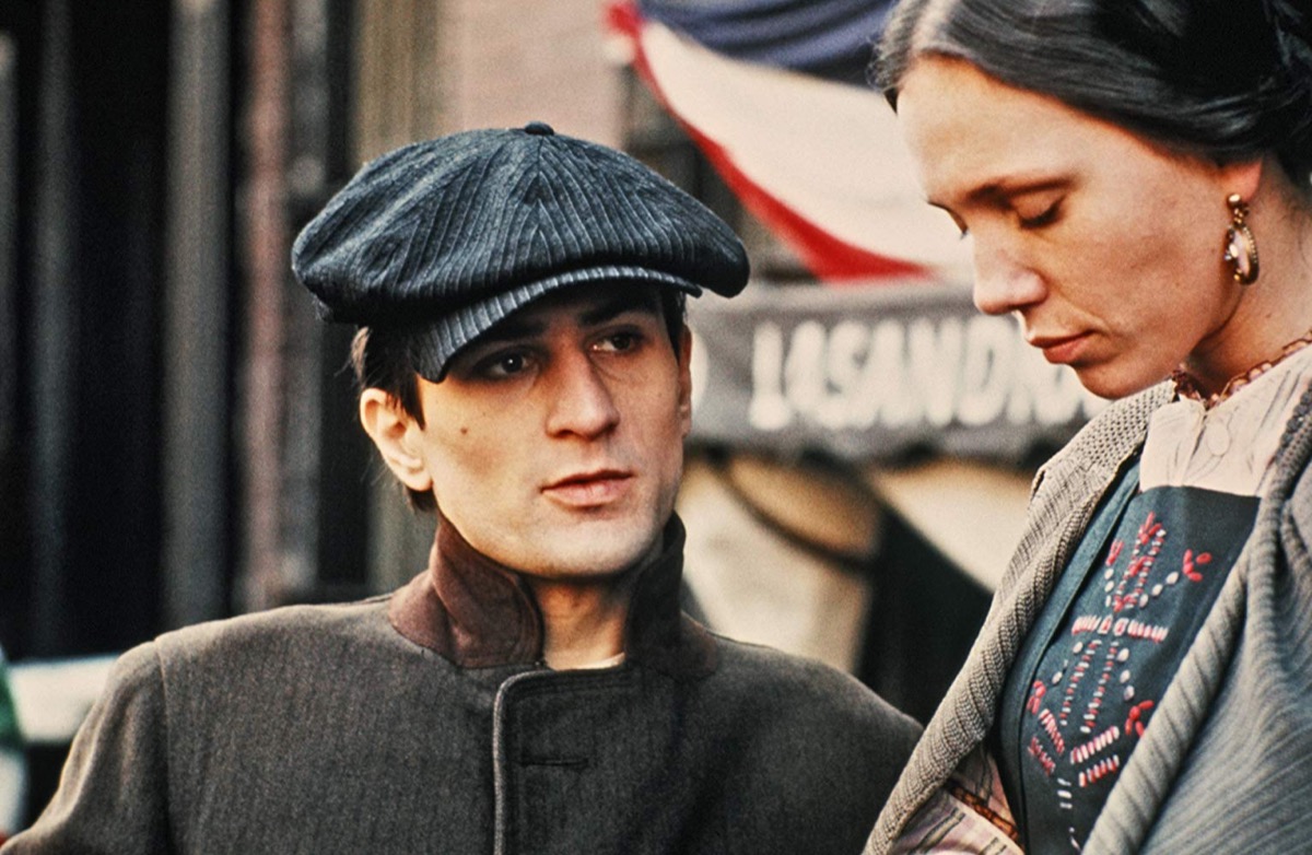Young Robert De Niro on the set of The Godfather Part II