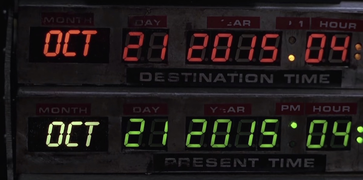 Back to the Future Part II October 21, 2015