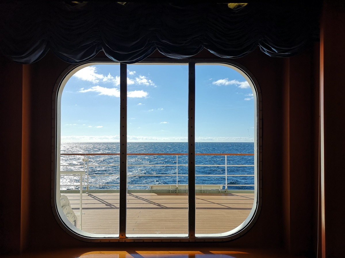cruise room with obstructed view