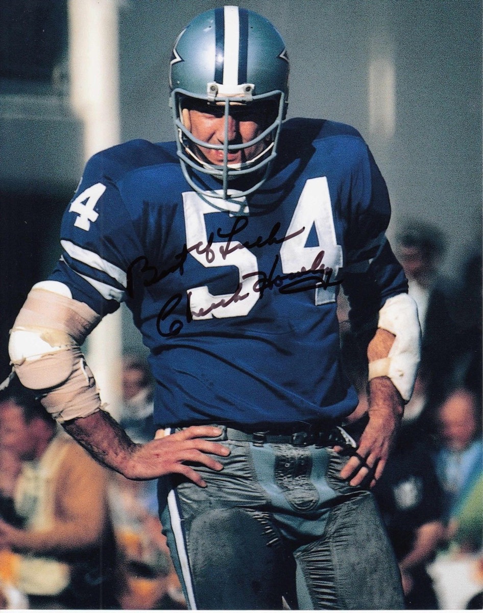 Signed photo of Chuck Howley of the Dallas Cowboys