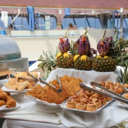 cruise buffet fried food