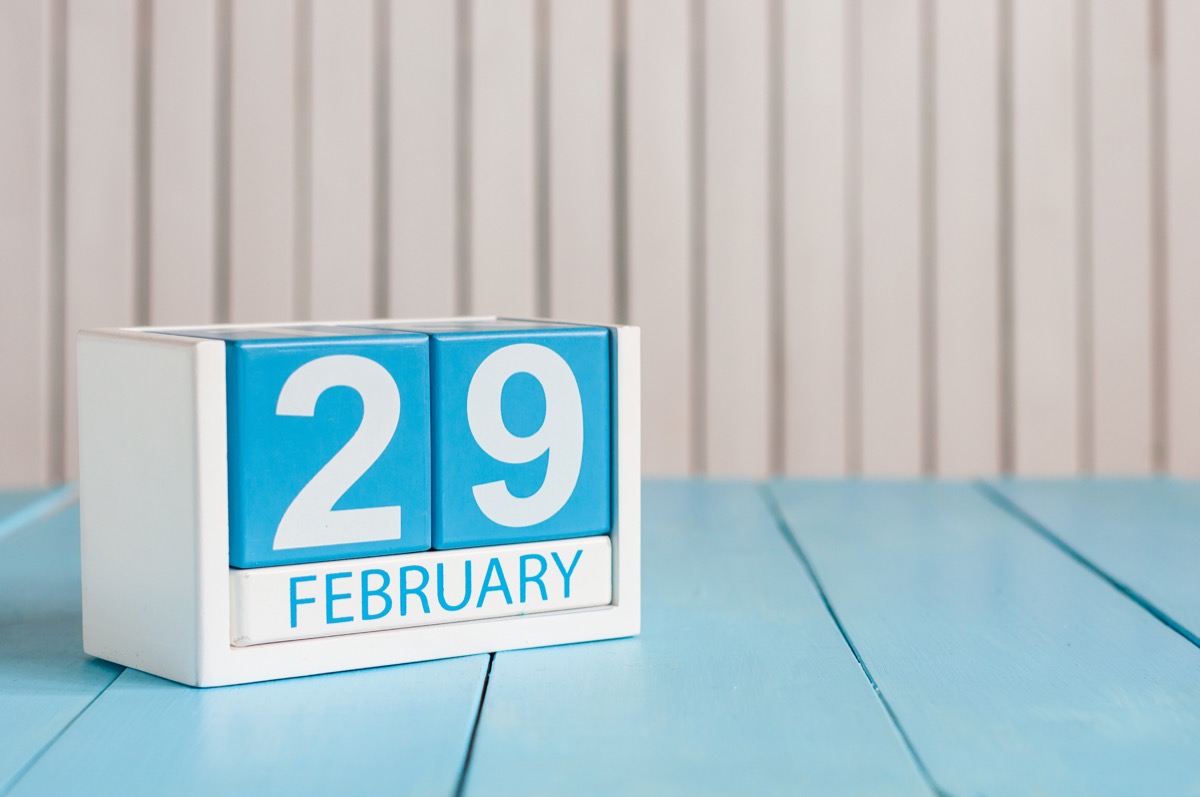 february 29 on calendar