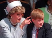 Diana, Princess of Wales with Prince Harry in 1995