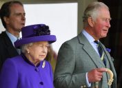 The Queen attends The Braemar Gathering. HM Queen Elizabeth II accompanied by Prince Charles, The Prince of Wales, in 2019