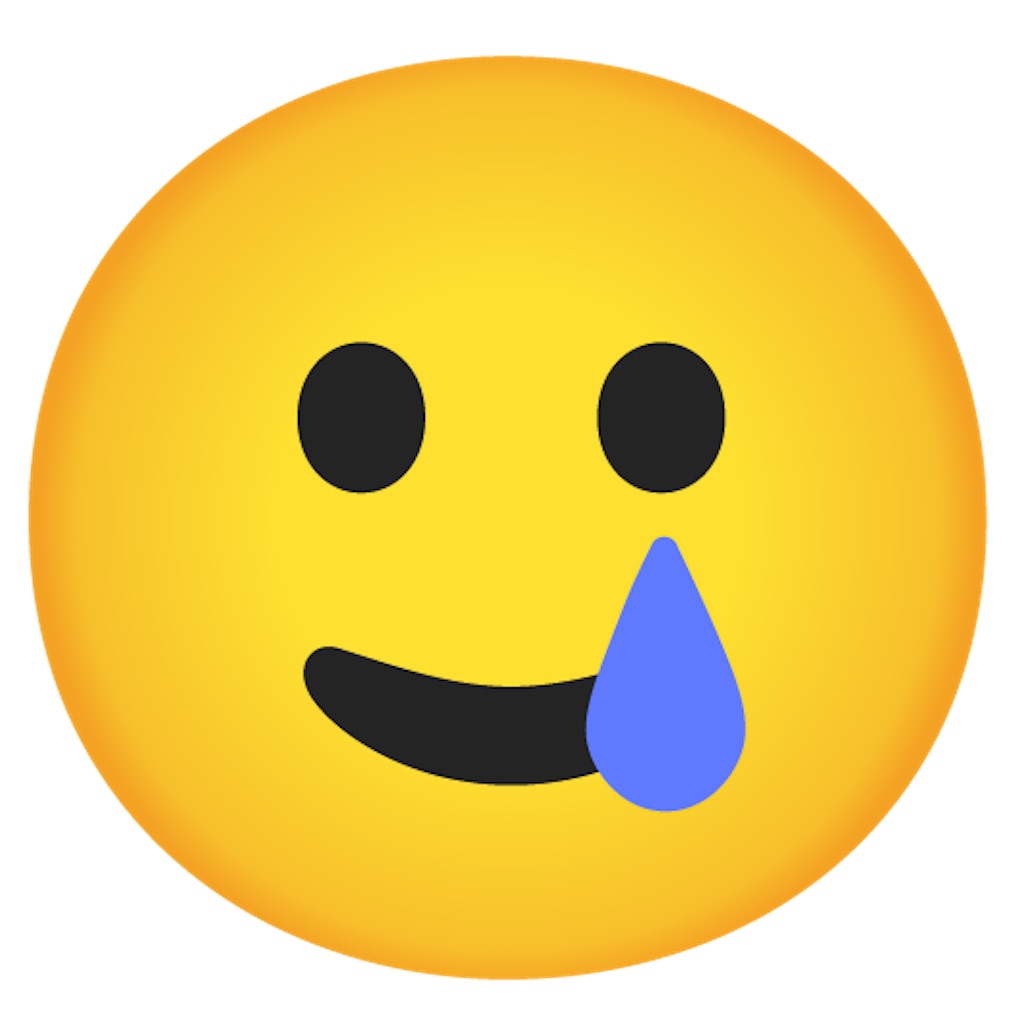 smiley tear emoji
