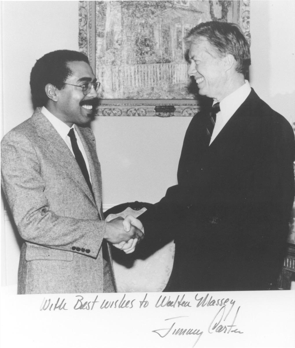 Walter Massey meeting Jimmy Carter