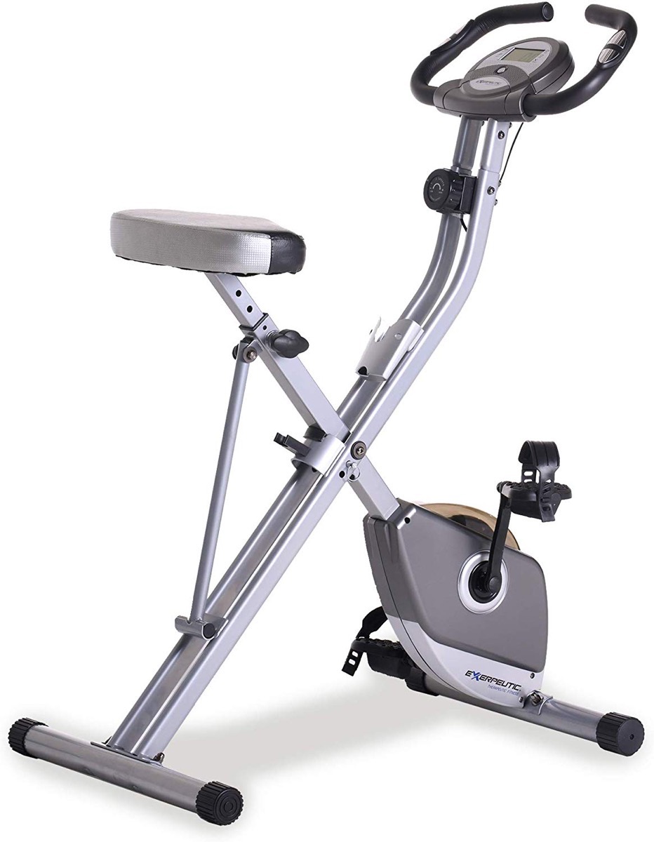 silver exercise bike