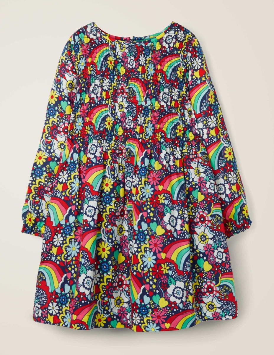 Colorful rainbow dress for kids