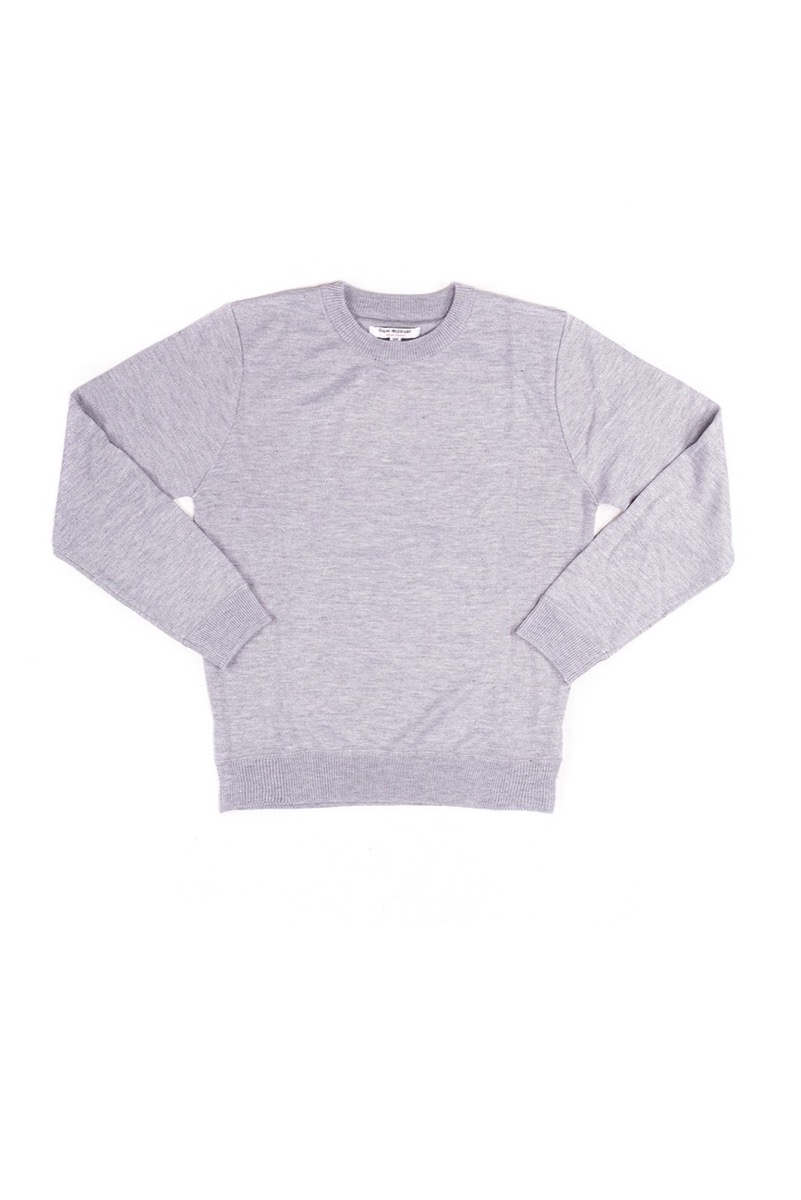 Gray crew sweater for boys