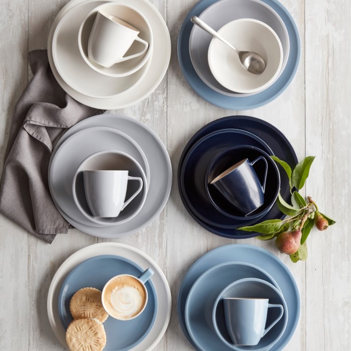 mix and match plate and cup sets
