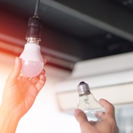 Changing to LED light bulb