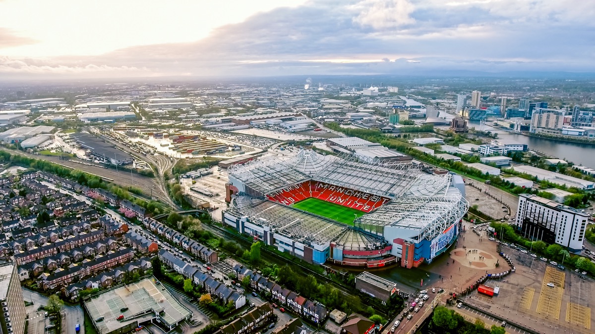 aerial view of manchester