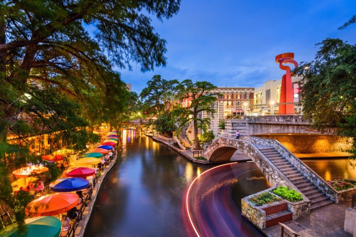 san antonio's beautiful nightlife at the river walk