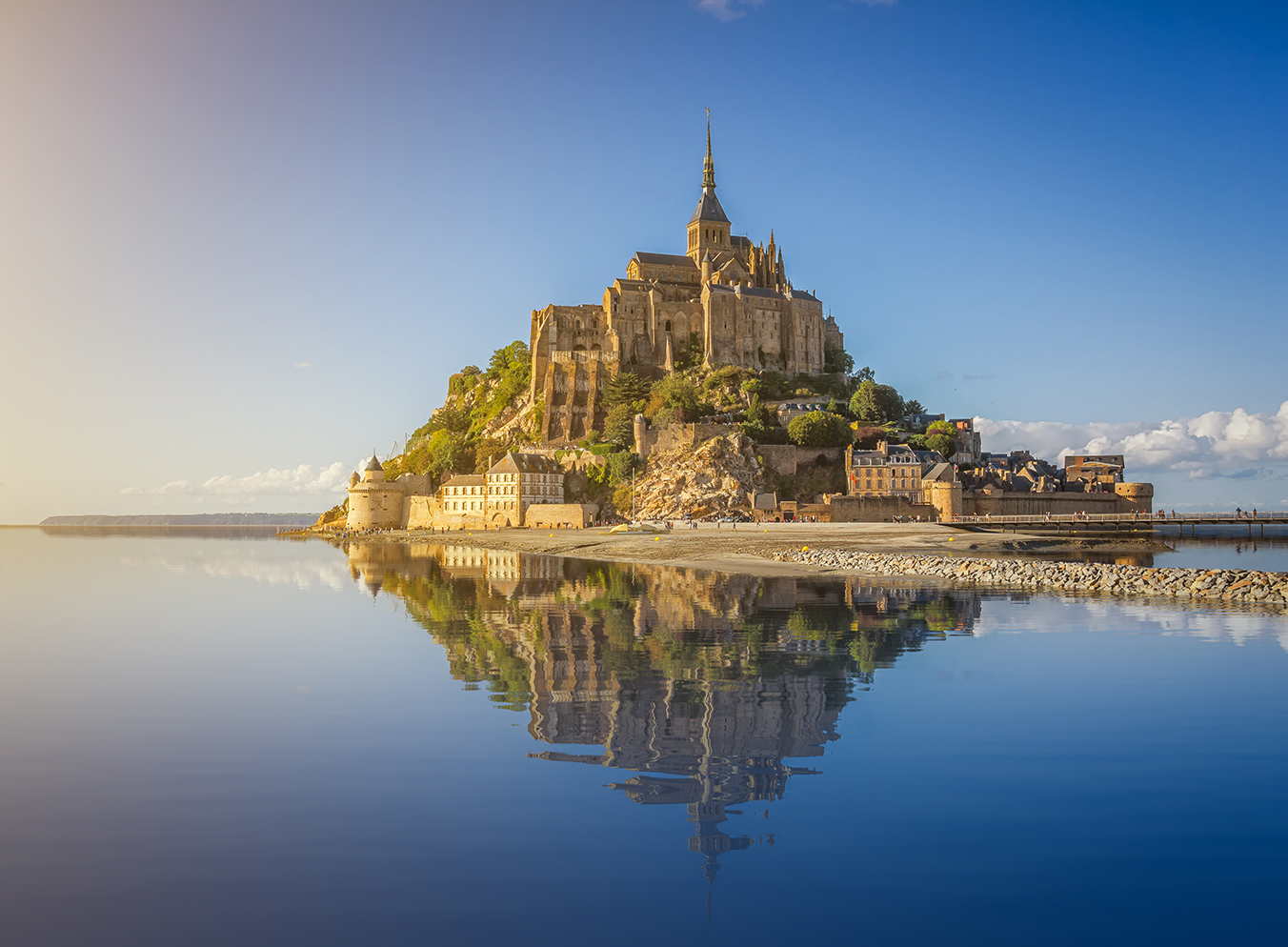 the island of mont saint michel in france