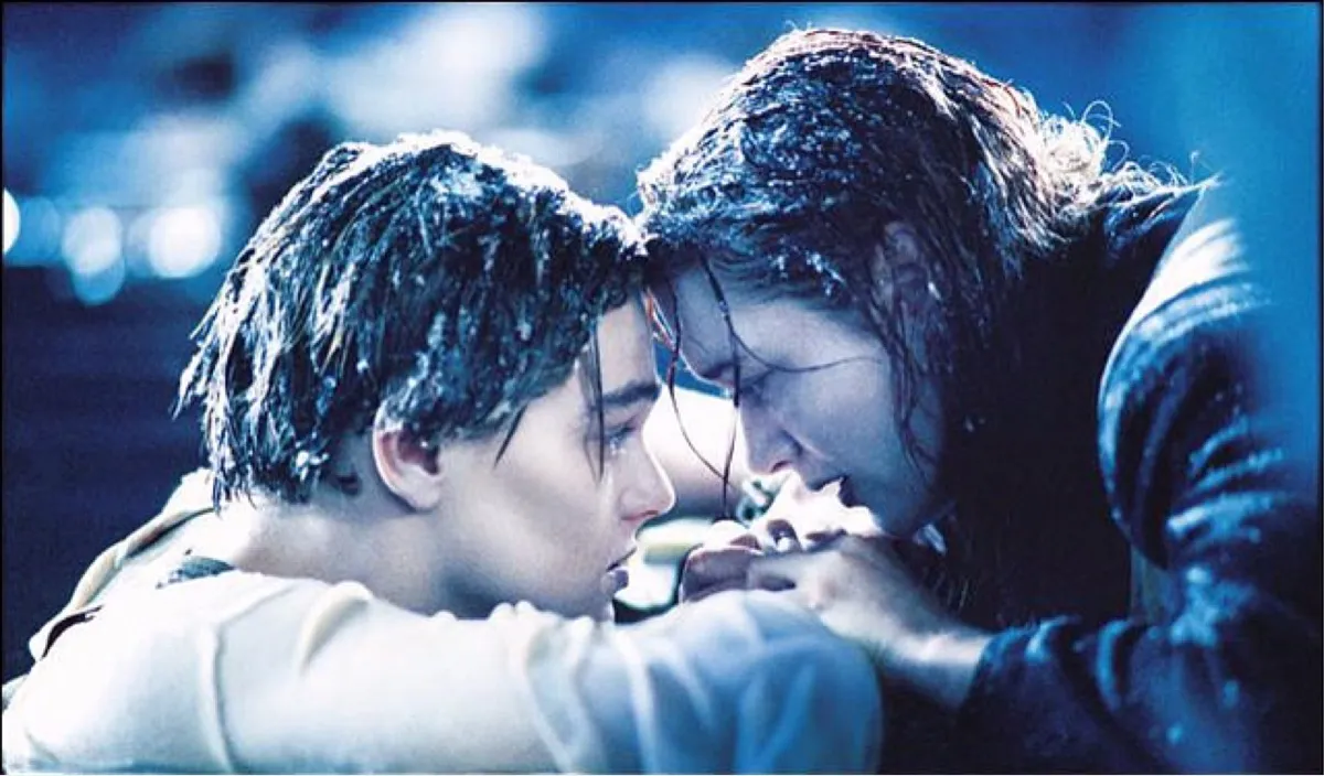 Leonardo DiCaprio and Kate Winslet in Titanic