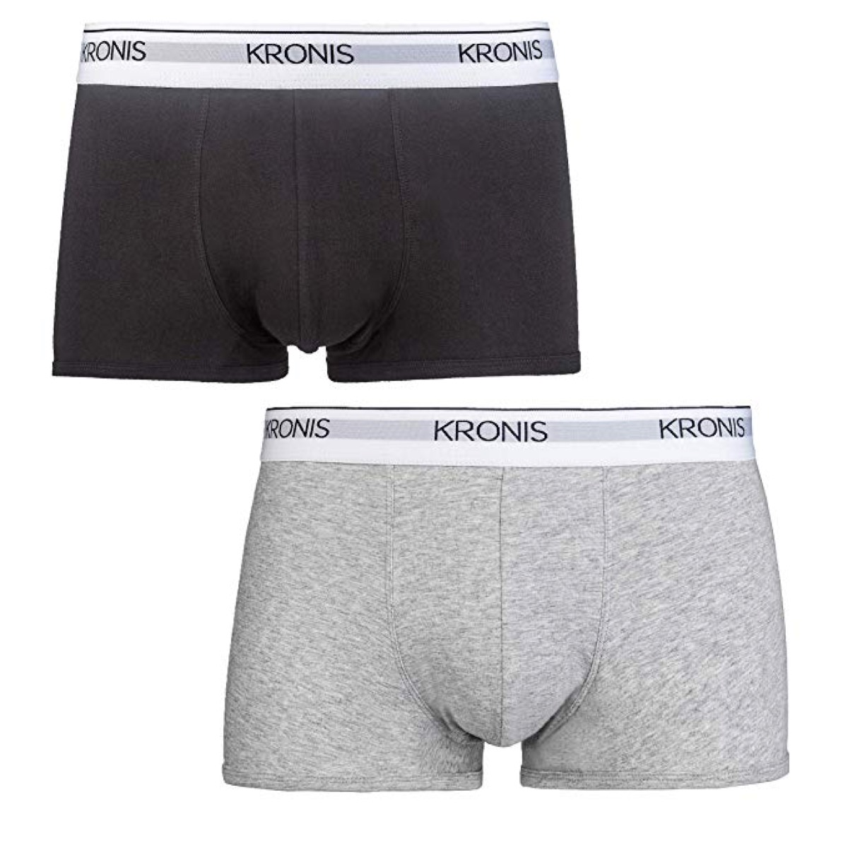 gray and black men's underwear