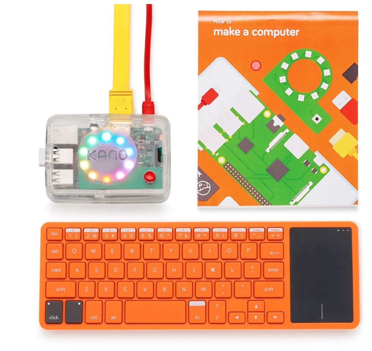 orange keyboard and electronic device