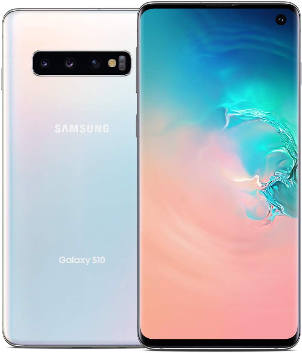 Samsung phone, front and back images