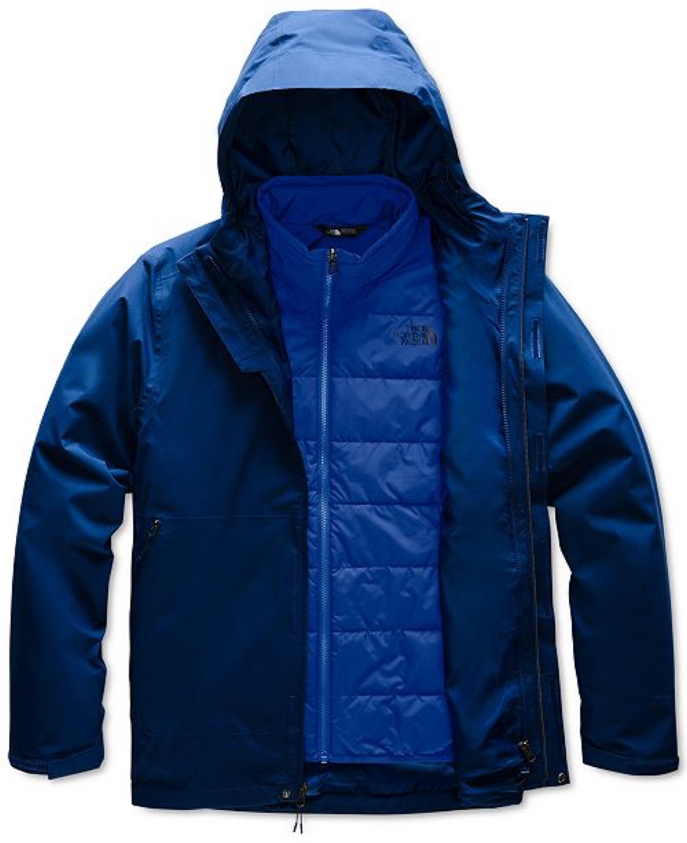 Blue lightweight jacket from North Face