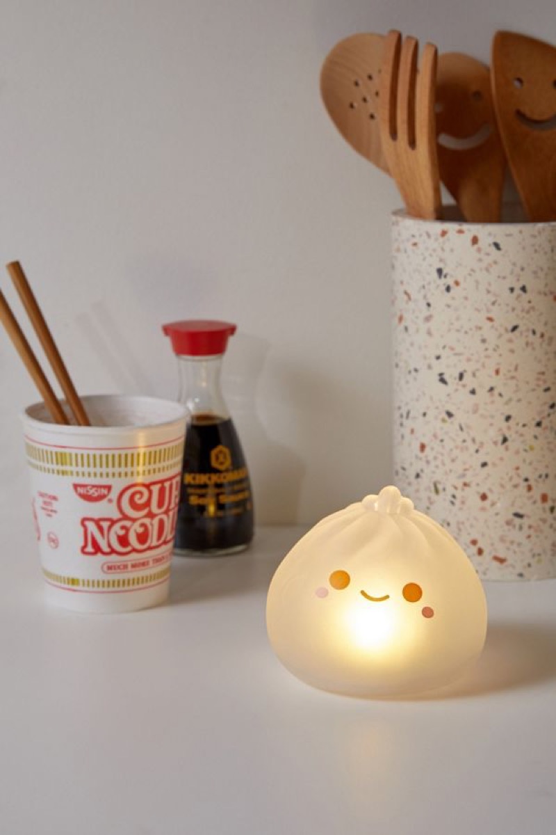 Cute dumpling light on counter