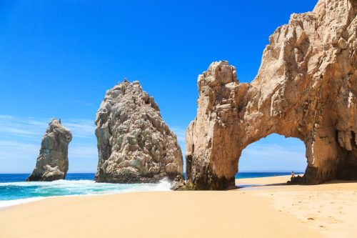 rock arch on a beach in cabo san lucas