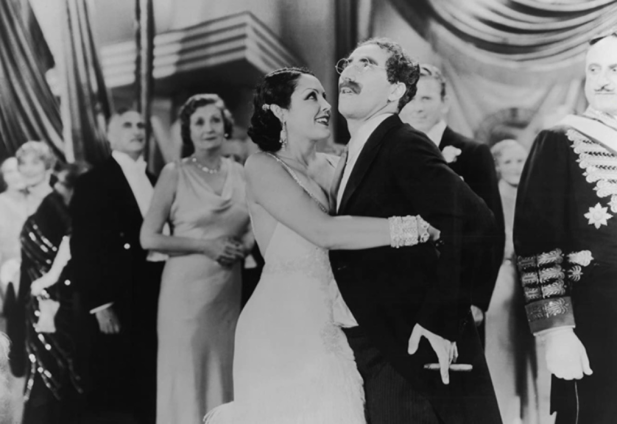 Raquel Torres and Groucho Marx in Duck Soup