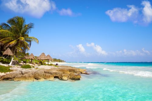 the bay of Tulum in the Mexican Riviera